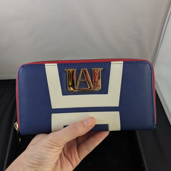 My Hero Academia U.A. High School Zip Wallet – Blue & White Wallet - Picture 1 of 6
